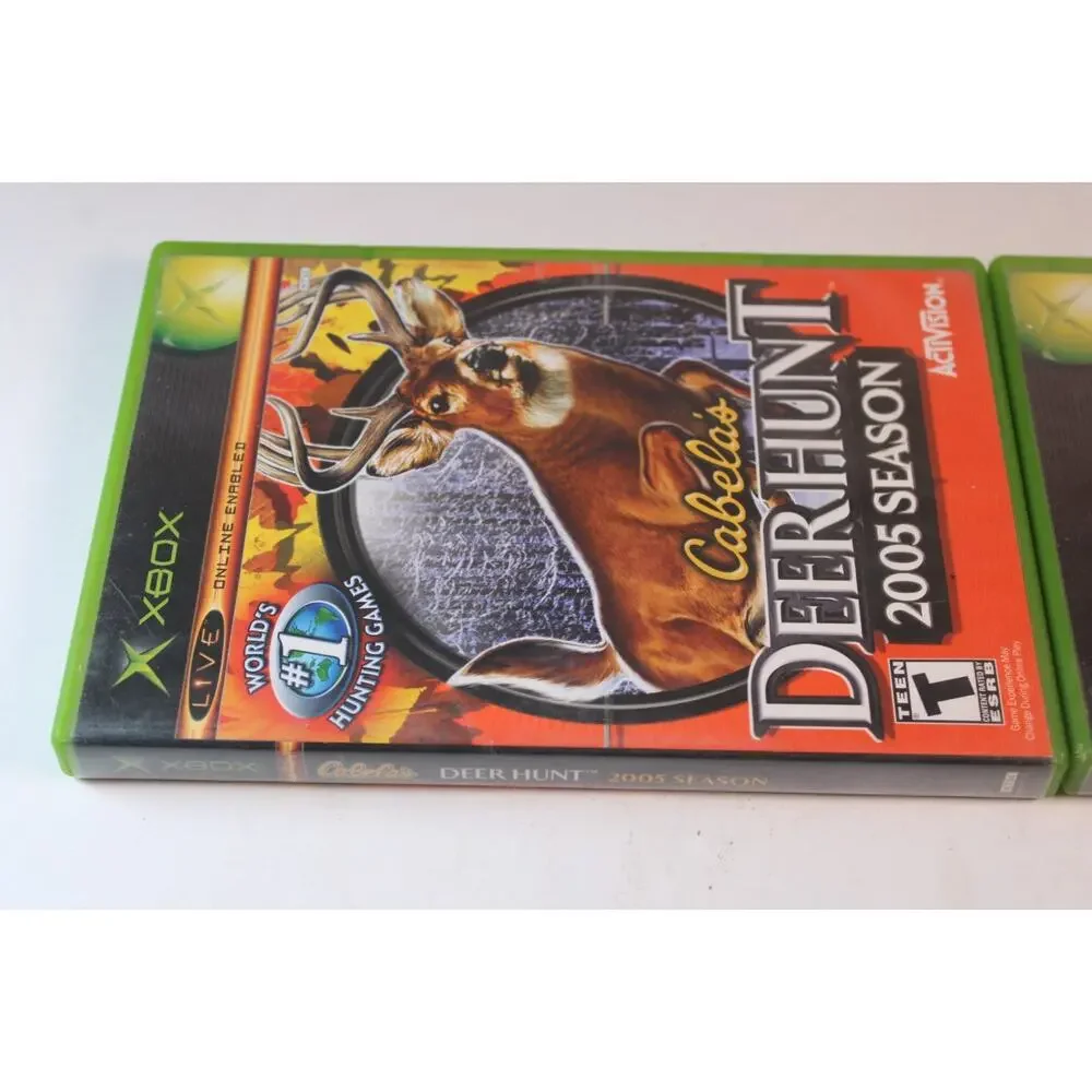 2 games Lot: Cabela’s Deer Hunt: 2005 + Big Game Hunter 2005 (Microsoft Xbox)